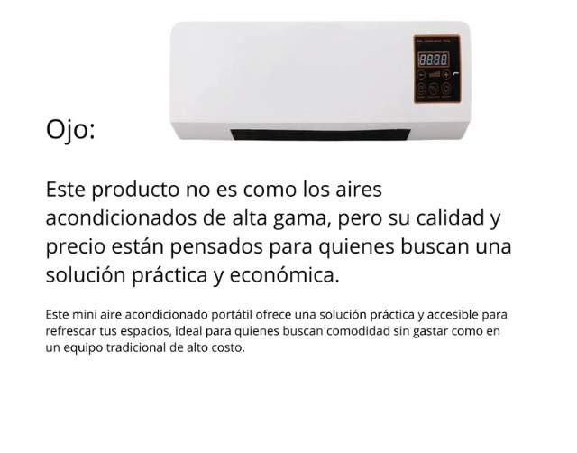 Mini Aire Acondicionado+ Tendedero para tu Ropa