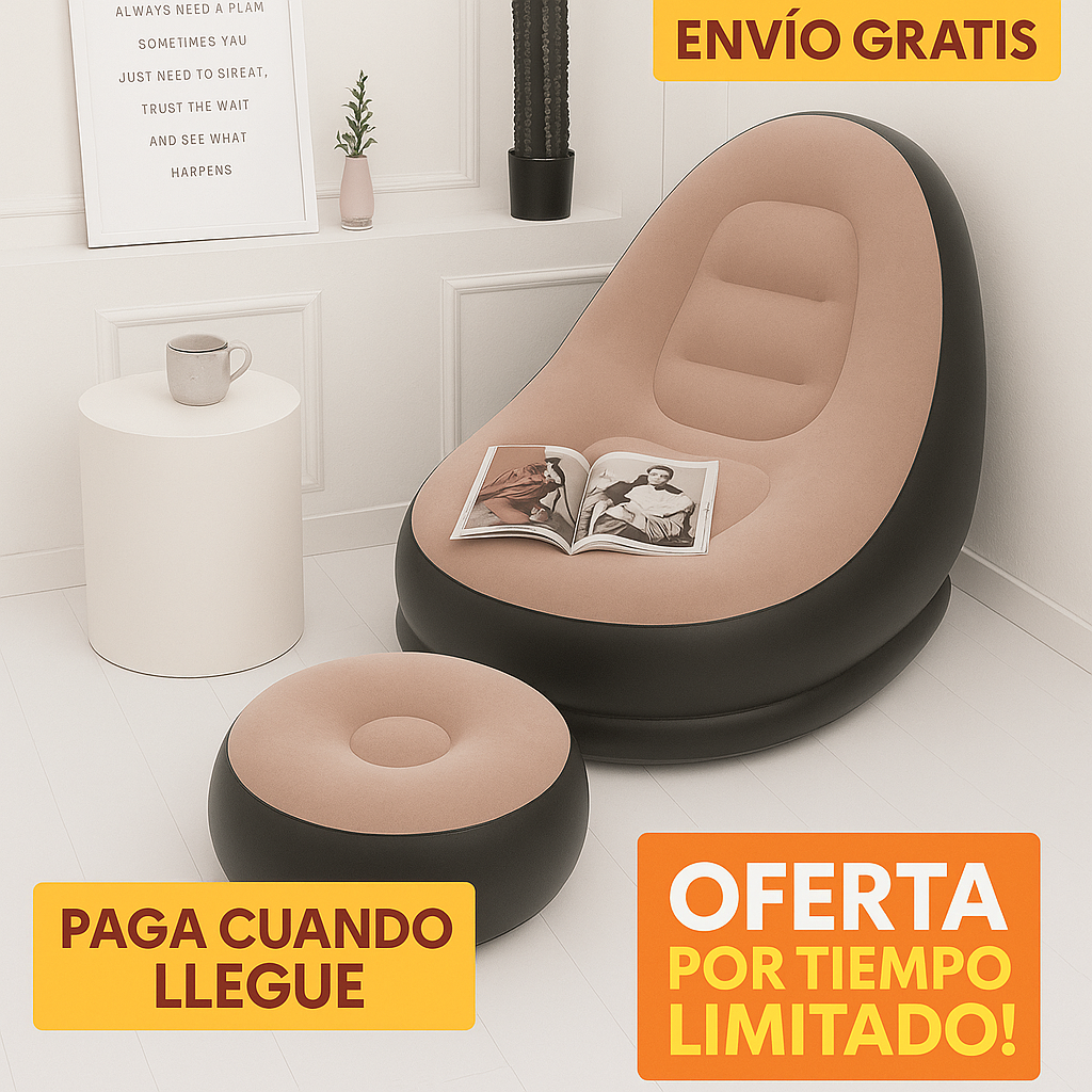 Súper Puff Air- Sillón inflable Ultra Comodo
